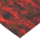 神経質なエナジー抽象芸術アート赤と黒。 ショートテーブルランナー (コーナー)
