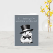 神経質なハムスターのグリーティングカード カード (黄色い花)