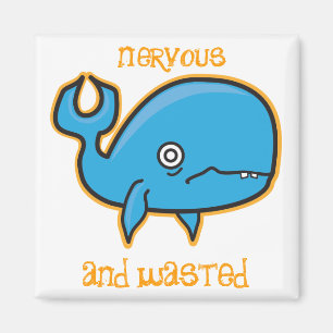 神経質な、無駄にされたクジラの磁石 マグネット