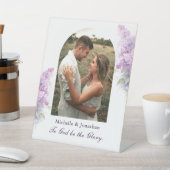 神結婚への写真はキリスト教の栄光薄紫 台座サイン (インサイチュ)