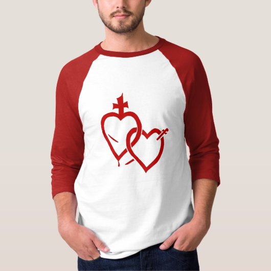 神聖で及び完全なハートのワイシャツ Tシャツ (正面)