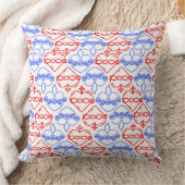 神聖で無垢なハートパターン クッション (ブランケット)