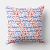 神聖で無垢なハートパターン クッション (裏面)