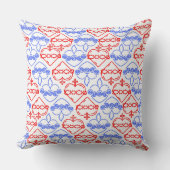 神聖で無垢なハートパターン クッション (正面)