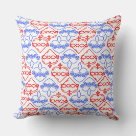 神聖で無垢なハートパターン クッション