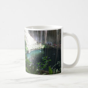 神聖で青いCenote、Ik Kilのメキシコのマグ コーヒーマグカップ
