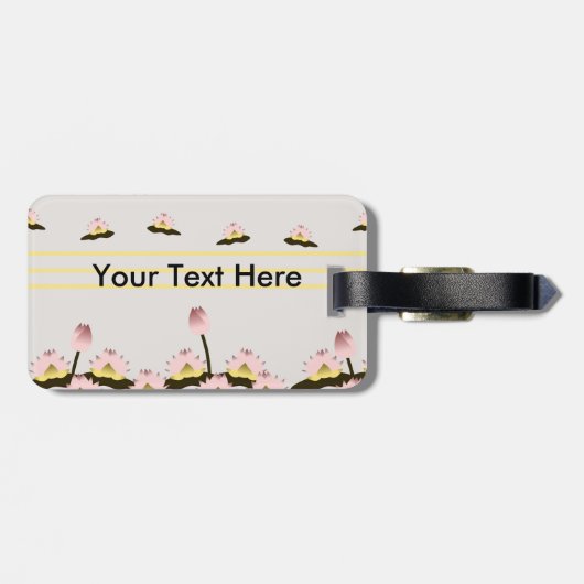 神聖なはすの花 ラゲッジタグ (裏面横)