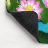 神聖なはす植物 マウスパッド (コーナー)