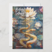 神聖なる再生 | 蛇のデザイン 招待状 (正面)