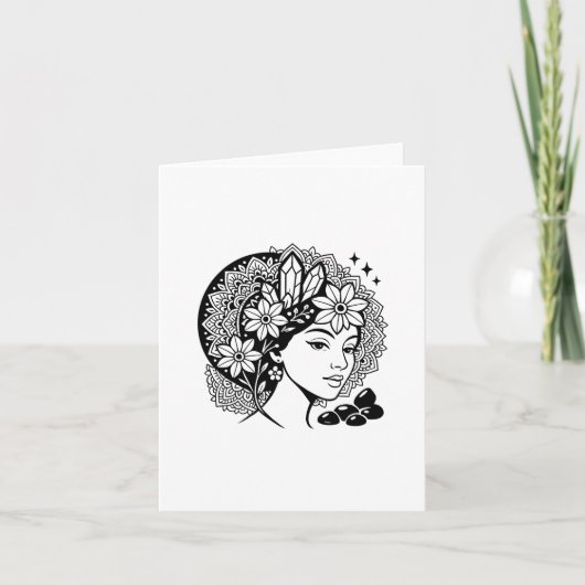 神聖なる女神の曼荼羅　フラワークリスタルのご招待 招待状 (正面)