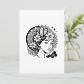 神聖なる女神の曼荼羅　フラワークリスタル　ご招待 招待状 (スタンド正面)