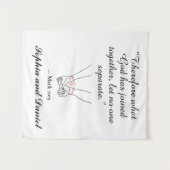 神聖なる愛：ウェディングタペストリー タペストリー (正面(横))