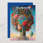 神聖なる芸術　神秘の生命の木　スピリチュアル・ドリーマー 招待状 (正面/裏面)