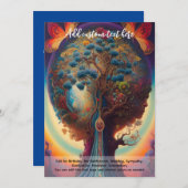 神聖なる芸術　神秘の生命の木　スピリチュアル・ドリーマー 招待状 (正面/裏面)