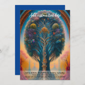 神聖なる芸術　神秘の生命の木　スピリチュアル・ドリーマー 招待状 (正面/裏面)