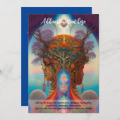神聖なる芸術 神秘の生命の木 精霊の夢想者 招待状 (正面/裏面)