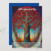 神聖なる芸術 神秘の生命の木 精霊の夢想者 招待状 (正面/裏面)