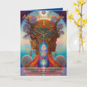 神聖なる芸術 神秘の生命の樹 精霊の夢想家 カード (黄色い花)