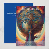 神聖なる芸術 神秘の生命の樹 精霊の夢想家 招待状 (正面/裏面)