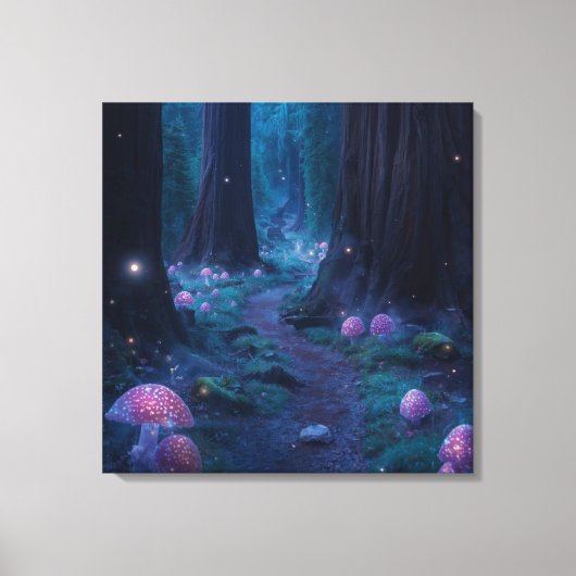 神聖なる道のりの壁画 - 精神的な旅の風景 キャンバスプリント (正面)