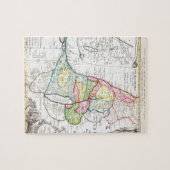 神聖なイスラエル共和国パレスチナの1750年のHomannの相続人の地図 ジグソーパズル (横)