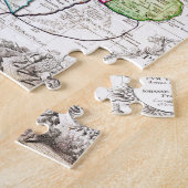 神聖なイスラエル共和国パレスチナの1750年のHomannの相続人の地図 ジグソーパズル (側面)