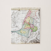 神聖なイスラエル共和国パレスチナの1750年のHomannの相続人の地図 ジグソーパズル (縦)