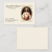 神聖なエレガントハートイエズス宗教的 名刺 (正面/裏面)