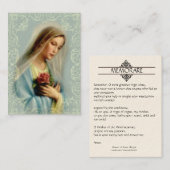 神聖なカード|赤いバラ|の白の私達の女性+レース 名刺 (正面/裏面)