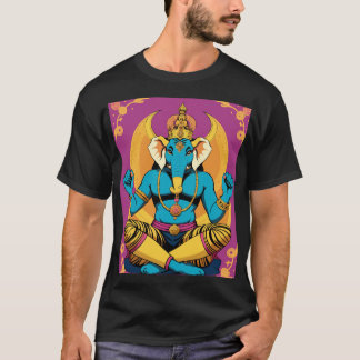 神聖なガネーシャ ポップアート Tシャツ