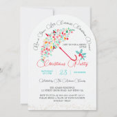 神聖なクリスマスニューイヤーシャワーブランチパーティー 招待状 (正面)