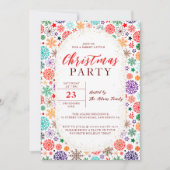 神聖なクリスマスニューイヤーシャワーブランチパーティー 招待状 (正面)