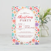 神聖なクリスマスニューイヤーシャワーブランチパーティー 招待状 (スタンド正面)