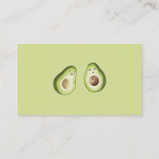 神聖なグアカモールアボカドオムツラッフルベビーシャワー 名刺 (裏面)