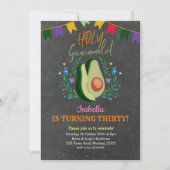 神聖なグアカモールシャルボードメキシコ誕生日 招待状 (正面)