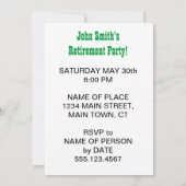 神聖なグアカモーレは誰か退職しています 招待状 (裏面)