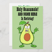 神聖なグアカモーレは誰か退職しています 招待状 (正面/裏面)