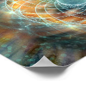 神聖なサイケデリック幾何学のポスター ポスター (角)