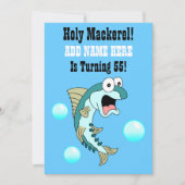 神聖なサバは、誰か55匹のおもしろいな魚を回しています 招待状 (正面)