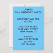 神聖なサバは、誰か55匹のおもしろいな魚を回しています 招待状 (裏面)