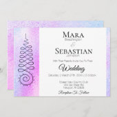 *~*神聖なシンボルスピリチュアルパステ結婚ル 招待状 (正面/裏面)