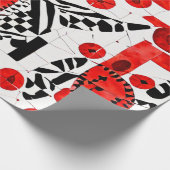 神聖なシンボル:レッド、ブラック&ホワイト版 ラッピングペーパー (角)