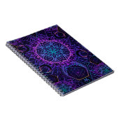 神聖なジオメトリのシームレスパターン。ヒンドゥー教の象徴 ノートブック (右側)