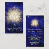 *~*神聖なジオメトリの光線ゴールデンアイテム 名刺 (正面/裏面)