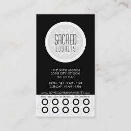 神聖なジオメトリロイヤリティスタンプカード ロイヤリティカード