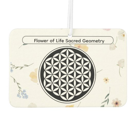 神聖なジオメトリ保護シンボル カーエアーフレッシュナー (裏面)