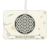 神聖なジオメトリ保護シンボル カーエアーフレッシュナー (正面)