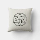 神聖なジオメトリ保護シンボル クッション (裏面)