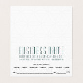 神聖なジオメトリ折り畳みアポイントメント 名刺 (内部フラット)