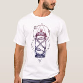 神聖なジオメトリ砂時計 Tシャツ (正面)